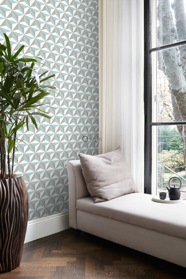 Origin Wallcoverings tapet tredimensionell grafik fältspat 53 cm x 10,05 m