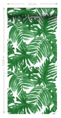 Miniatyrbild 6 av 6: Sanders & Sanders tapet palmblad tropiskt djungelgrönt - 935266 - 0,53 x 10,05 m