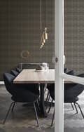 Miniatyrbild 3 av 8: Origin Wallcoverings tapet djurmönster svart och glänsande brons 53 cm x 10,05 m
