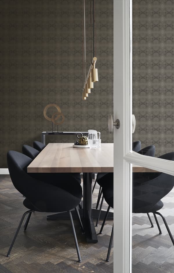 Origin Wallcoverings tapet djurmönster svart och glänsande brons 53 cm x 10,05 m