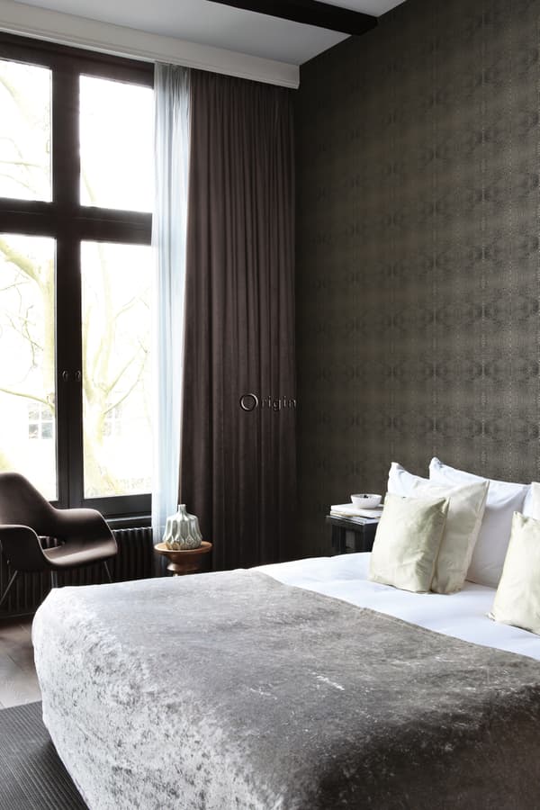 Origin Wallcoverings tapet djurmönster svart och glänsande brons 53 cm x 10,05 m