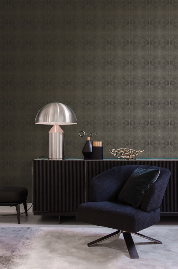 Origin Wallcoverings tapet djurmönster svart och glänsande brons 53 cm x 10,05 m