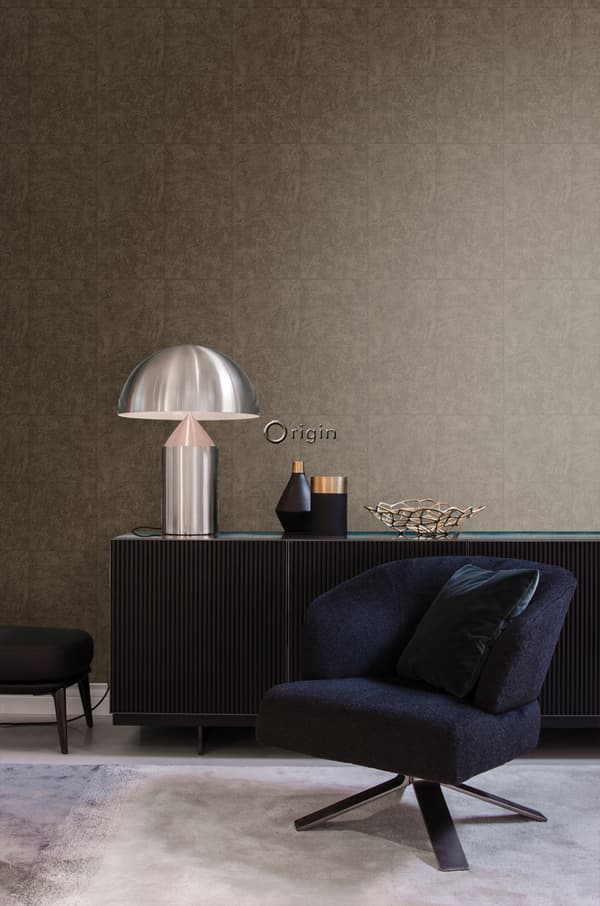 Origin Wallcoverings tapet sten mörkbrunt 53 cm x 10,05 m