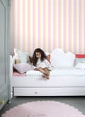 Miniatyrbillede 4 af 8: ESTAhome tapet regnbuestriber lyserosa og beige 53 cm x 10,05 m