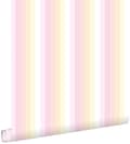 Miniatyrbillede 1 af 8: ESTAhome tapet regnbuestriber lyserosa og beige 53 cm x 10,05 m