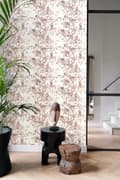 Miniatyrbild 4 av 8: Origin Wallcoverings tapet fågelgravyr benvitt och glänsande kopparbrunt 53 cm x 10,05 m