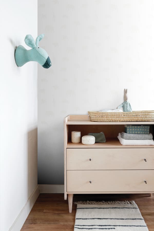 Origin Wallcoverings tapet djur matt vitt och glänsande silver 0,53 x 10,05 m