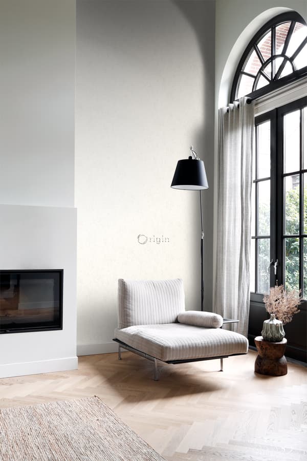Origin Wallcoverings tapet metalleffekt gräddvitt 53 cm x 10,05 m