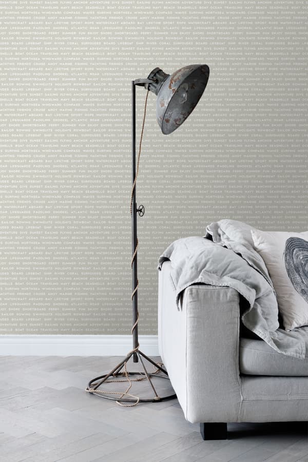 ESTAhome tapet maritima strandtexter mörkbeige 0,53 x 10,05 m
