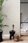 Miniatyrbild 5 av 8: Origin Wallcoverings tapet stora slitna rundlar varm silver 53 cm x 10,05 m
