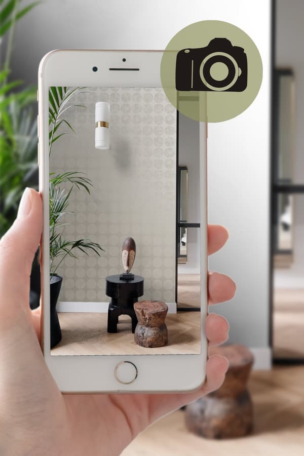 Origin Wallcoverings tapet stora slitna rundlar varm silver 53 cm x 10,05 m