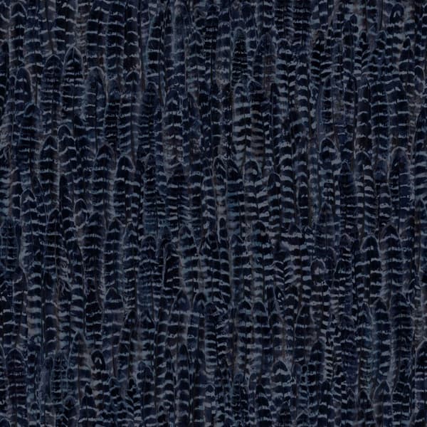 Origin Wallcoverings tapet fjädrar bläckblått 53 cm x 10,05 m