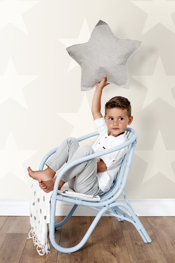 Origin Wallcoverings tapet stjärnor beige 53 cm x 10,05 m