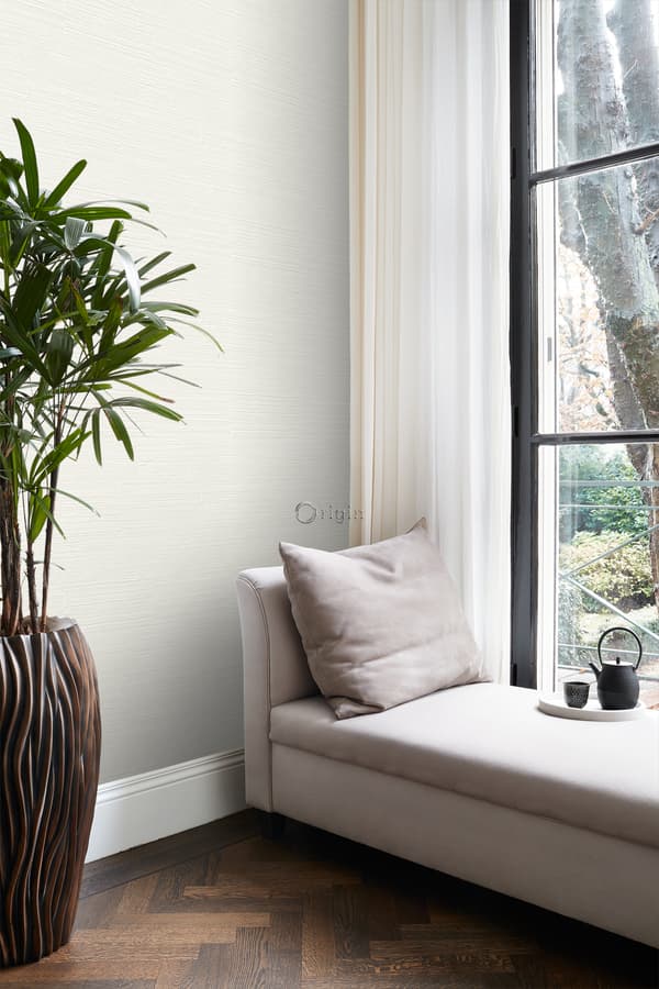 Origin Wallcoverings tapet grove retro naturstenblokke i halvstensforbandt off-hvidt 53 cm x 10,05 m