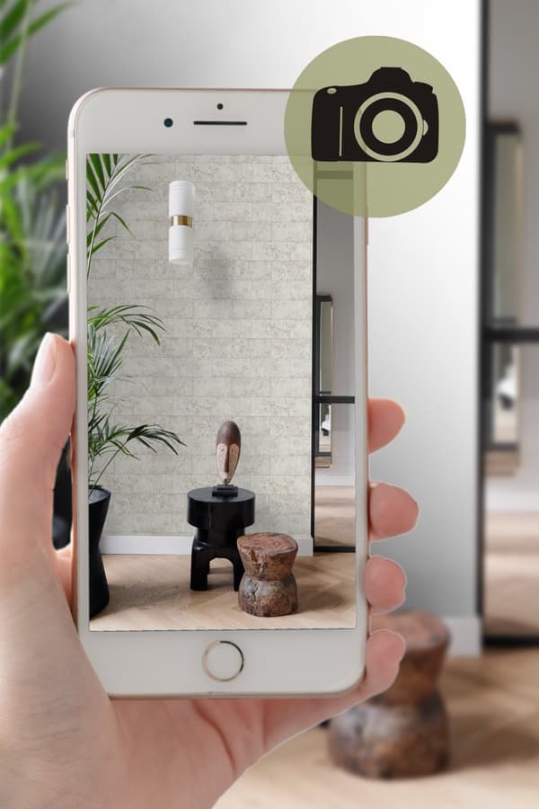 Origin Wallcoverings tapet kalksten i halvstensmur beige 53 cm x 10,05 m