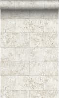 Miniatyrbild 1 av 8: Origin Wallcoverings tapet kalksten i halvstensmur beige 53 cm x 10,05 m