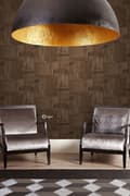 Miniatyrbild 7 av 7: Origin Wallcoverings tapet industriell korrugerad plåt 3D rostbrunt 53 cm x 10,05 m