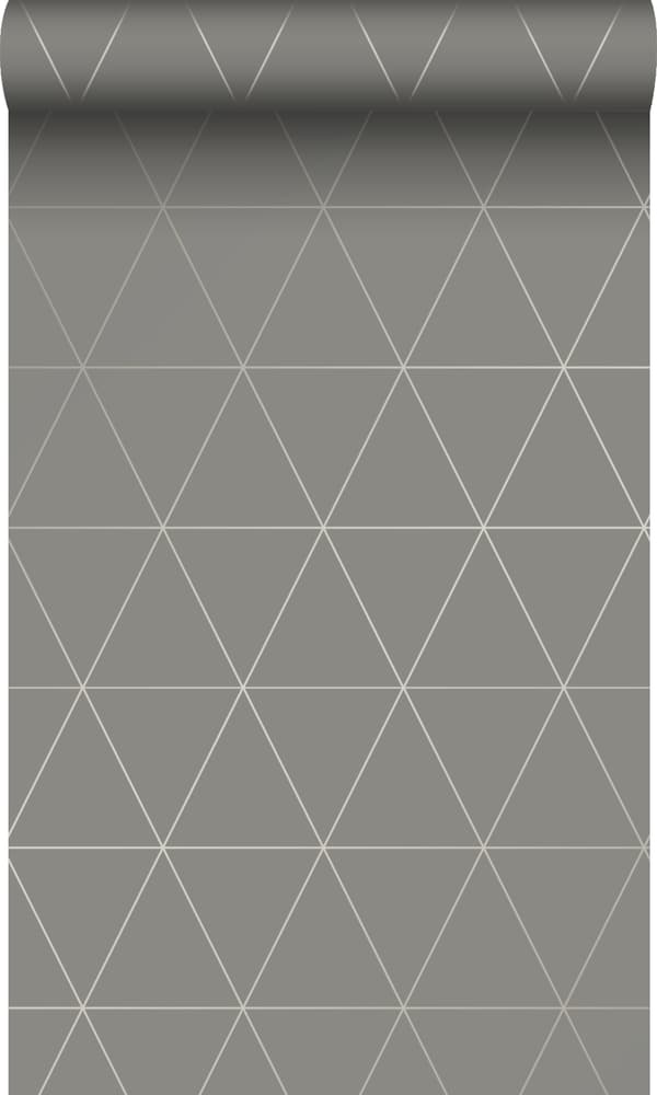 Origin Wallcoverings tapet grafiske trekanter varmgråt 0,53 x 10,05 m