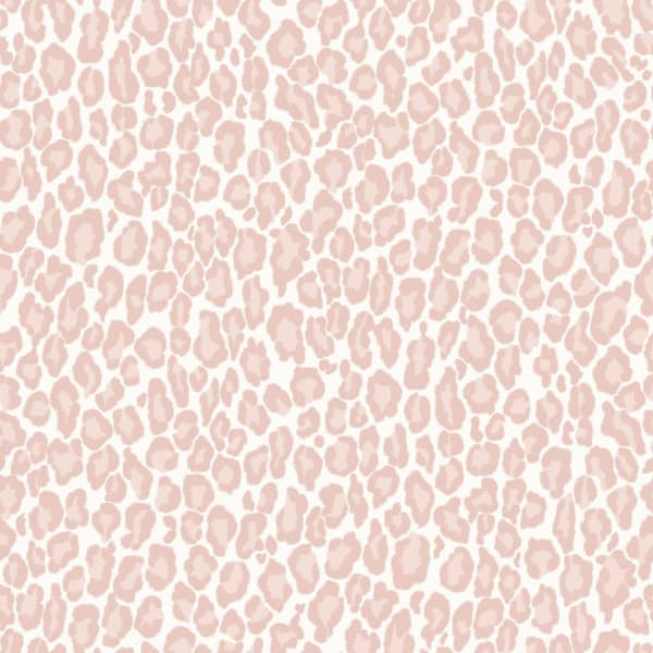 ESTAhome tapet leopardskind skinnende lyserødt 0,53 x 10,05 m