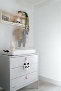 Miniatyrbild 3 av 8: Origin Wallcoverings tapet löv vitt och gråaktigt mintgrönt 53 cm x 10,05 m