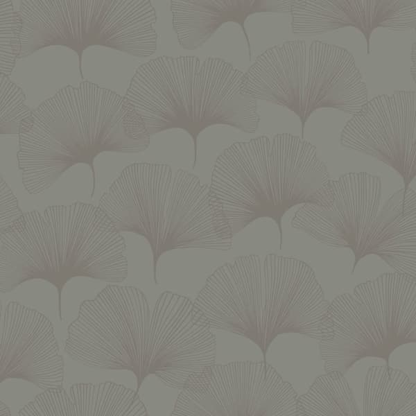 Origin Wallcoverings tapet ginkgoblade varmgråt 0,53 x 10,05 m