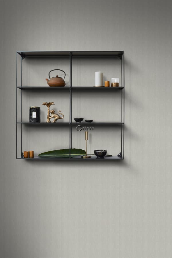 Origin Wallcoverings tapet fiskbensväv grått 0,53 x 10,05 m
