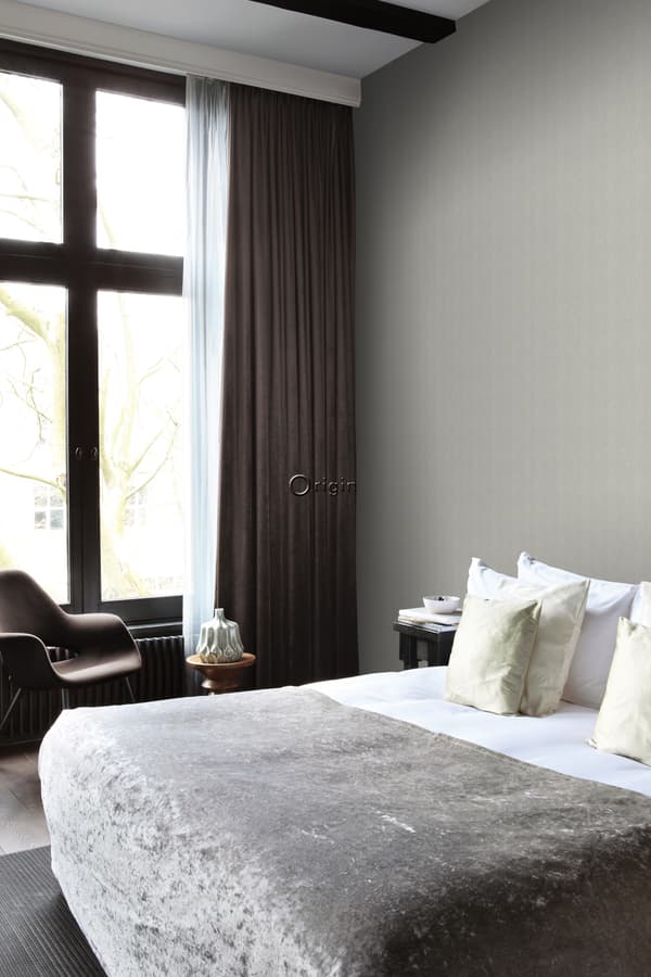 Origin Wallcoverings tapet fiskbensväv grått 0,53 x 10,05 m