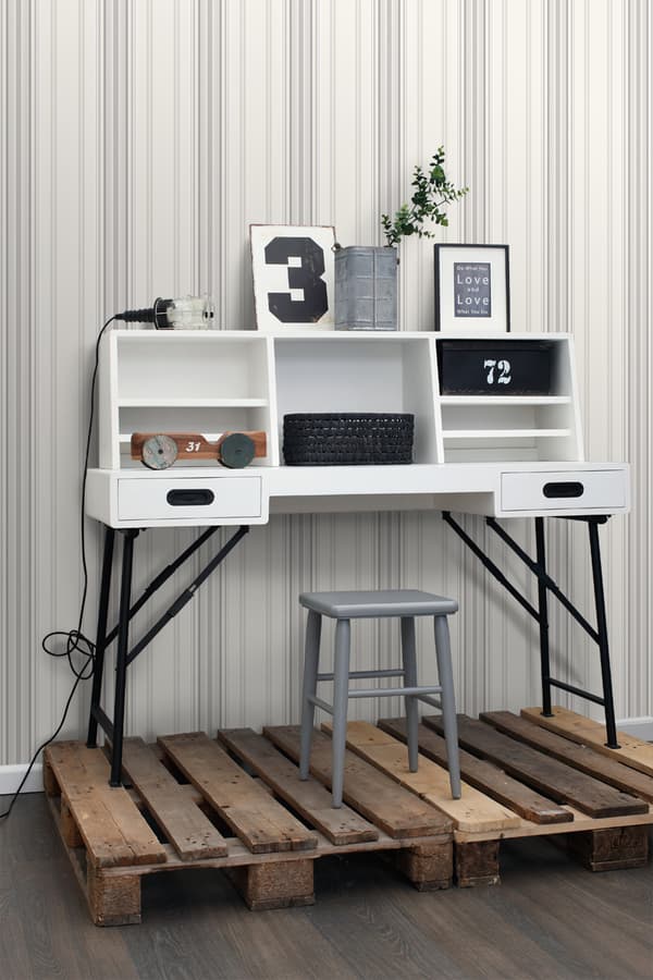ESTAhome tapet striber gråt og beige 53 cm x 10,05 m