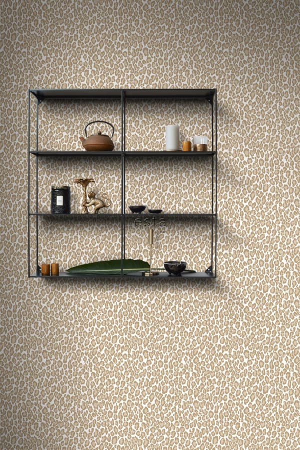 ESTAhome tapet leopardskind hjortefarvet 0,53 x 10,05 m