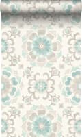 Miniatyrbillede 1 af 8: Origin Wallcoverings tapet suzani-blomster celadon grønt 53 cm x 10,05 m