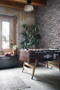 Miniatyrbillede 3 af 8: ESTAhome tapet murstenmur blåt og brunt 53 cm x 10,05 m