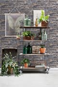 Miniatyrbillede 7 af 8: ESTAhome tapet murstenmur blåt og brunt 53 cm x 10,05 m