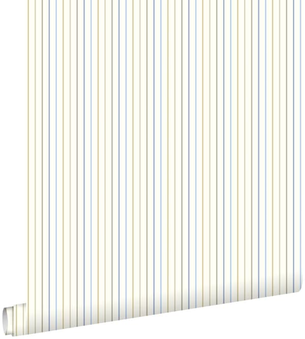 ESTAhome tapet ränder ljusblått 53 cm x 10,05 m