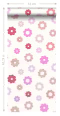 Miniatyrbild 6 av 6: ESTAhome tapet spets rosa 53 cm x 10,05 m
