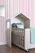 Miniatyrbillede 3 af 8: ESTAhome tapet striber mangefarvet på hvidt 53 cm x 10,05 m