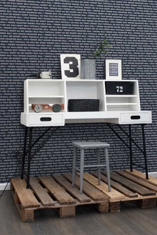 ESTAhome tapet alla sporter marinblått 53 cm x 10,05 m