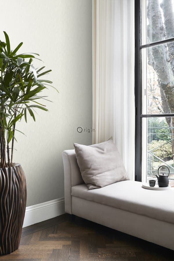 Origin Wallcoverings tapet gräsväv med linnestruktur glänsande beige 53 cm x 10,05 m