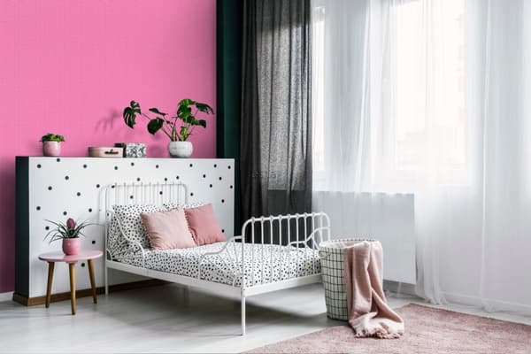ESTAhome tapet små prikker lyserødt 53 cm x 10,05 m