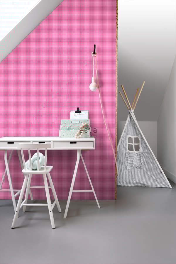 ESTAhome tapet små prikker lyserødt 53 cm x 10,05 m