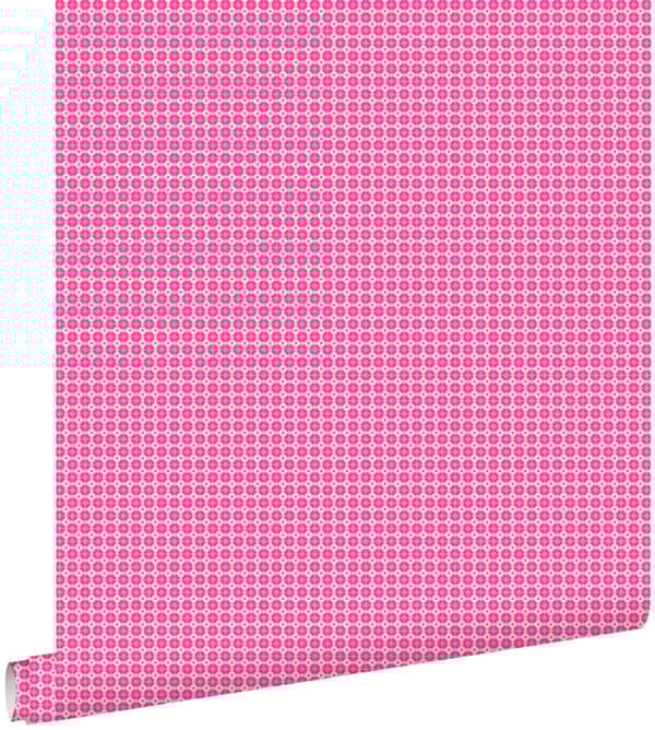 ESTAhome tapet små prikker lyserødt 53 cm x 10,05 m