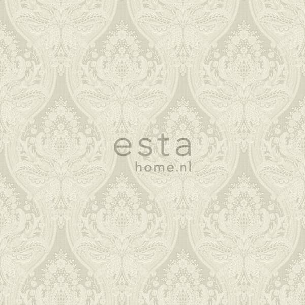 ESTAhome tapet barockmönster brunt 53 cm x 10,05 m