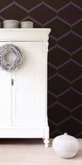 Miniatyrbillede 5 af 7: ESTAhome tapet retro-ornament brunt og lilla 53 cm x 10,05 m