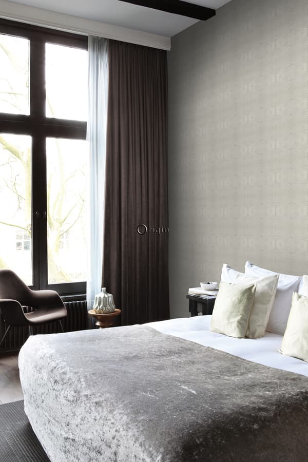 Origin Wallcoverings tapet djurmönster mullvadsgrått 53 cm x 10,05 m