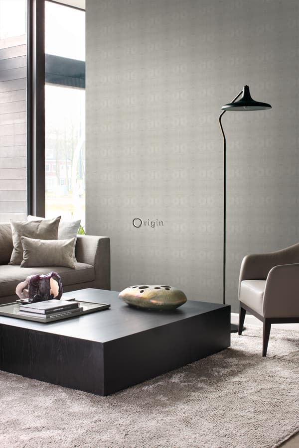 Origin Wallcoverings tapet djurmönster mullvadsgrått 53 cm x 10,05 m
