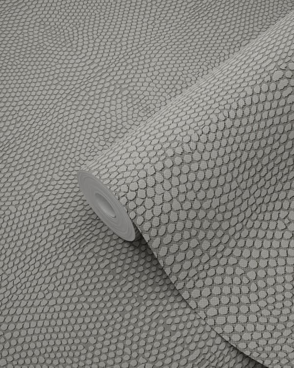 Origin Wallcoverings tapet djurmönster mullvadsgrått 53 cm x 10,05 m