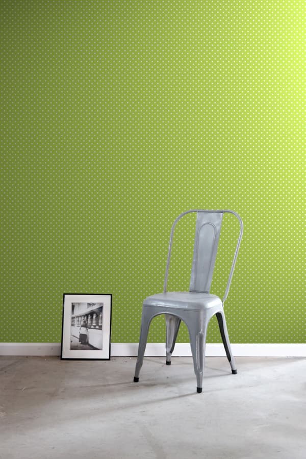 ESTAhome tapet prickar limegrönt 53 cm x 10,05 m