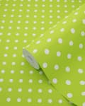 Miniatyrbild 4 av 5: ESTAhome tapet prickar limegrönt 53 cm x 10,05 m
