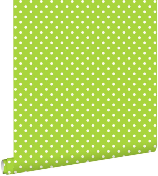 ESTAhome tapet prickar limegrönt 53 cm x 10,05 m