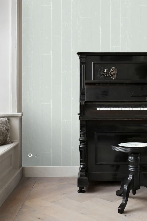 Origin Wallcoverings tapet slitna träplankor mintgrönt 53 cm x 10,05 m