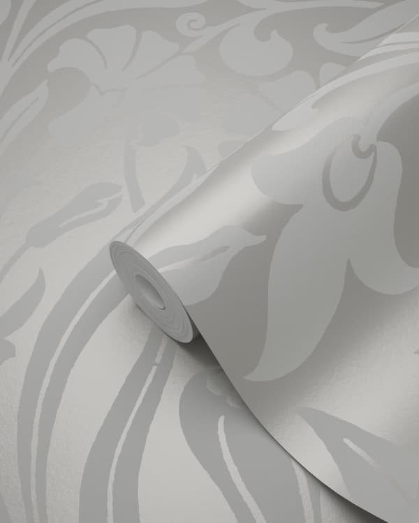 Origin Wallcoverings tapet blommor grått 53 cm x 10,05 m